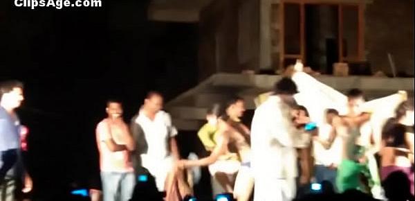  Public desi Telugu natukatti featuring local randis nude on stage